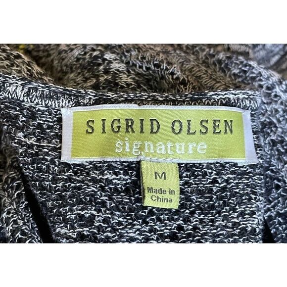 Sigrid Olsen Marled Pointelle Kimono Cardigan NWT - Picture 5 of 8